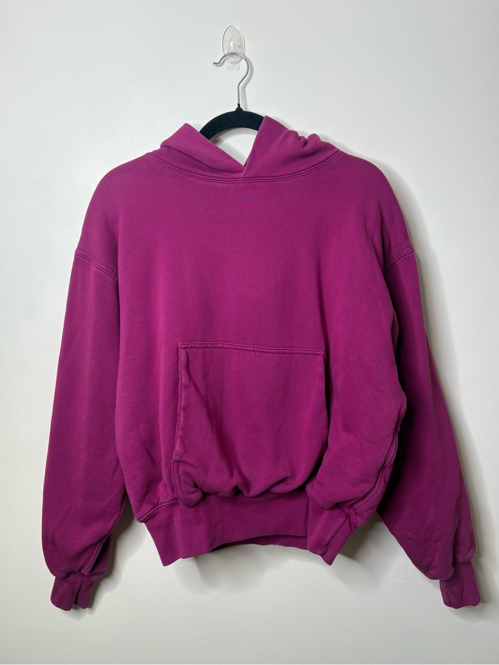 Yeezy Gap Perfect Hoodie Mens S Purple Double Layer Heavyweight Pullover